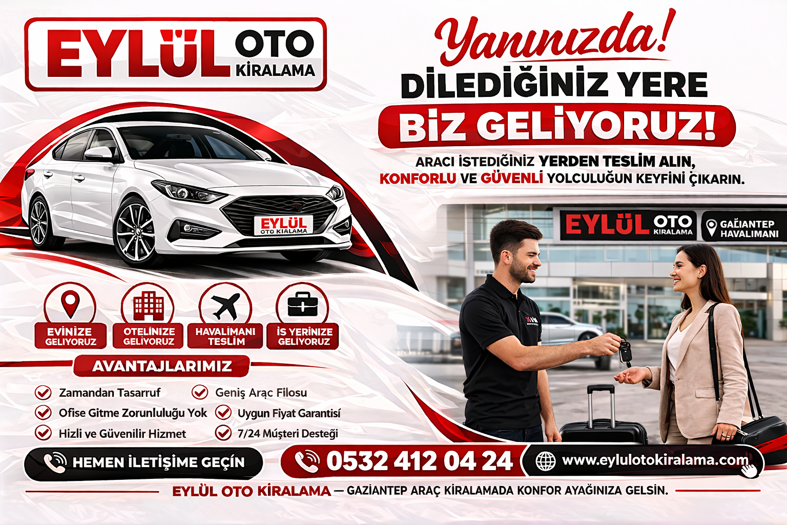 Gaziantep Araç Kiralama Hizmetinde Konforun Adresi Eylül Oto Kiralama Yanınızda